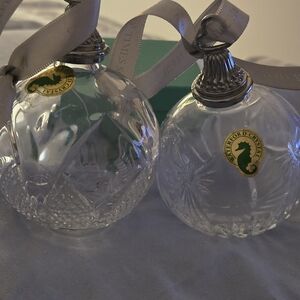 Waterford Crystal Clear Holiday Baubles